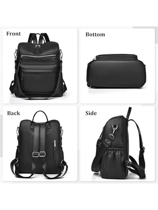 Womens Backpack Purse Leather Travel Backpack Convertible Shoulder Bag main image 5